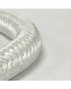 Image of SEPCO FG801 round braided single fiberglass jacket over a twisted fiberglass core